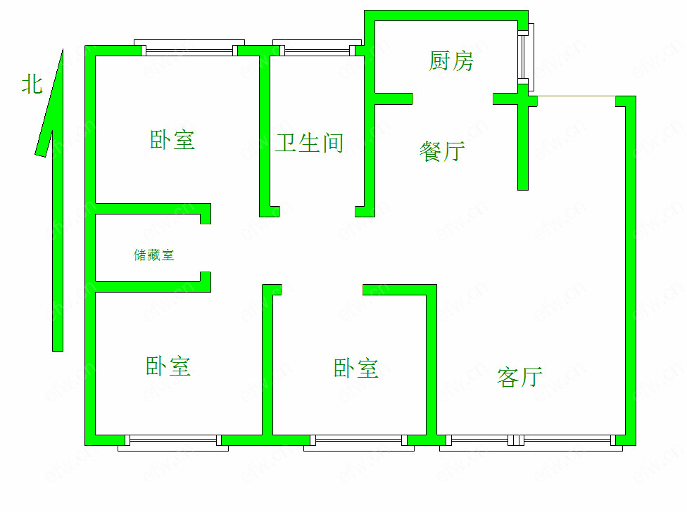 新桥花园 3室2厅000