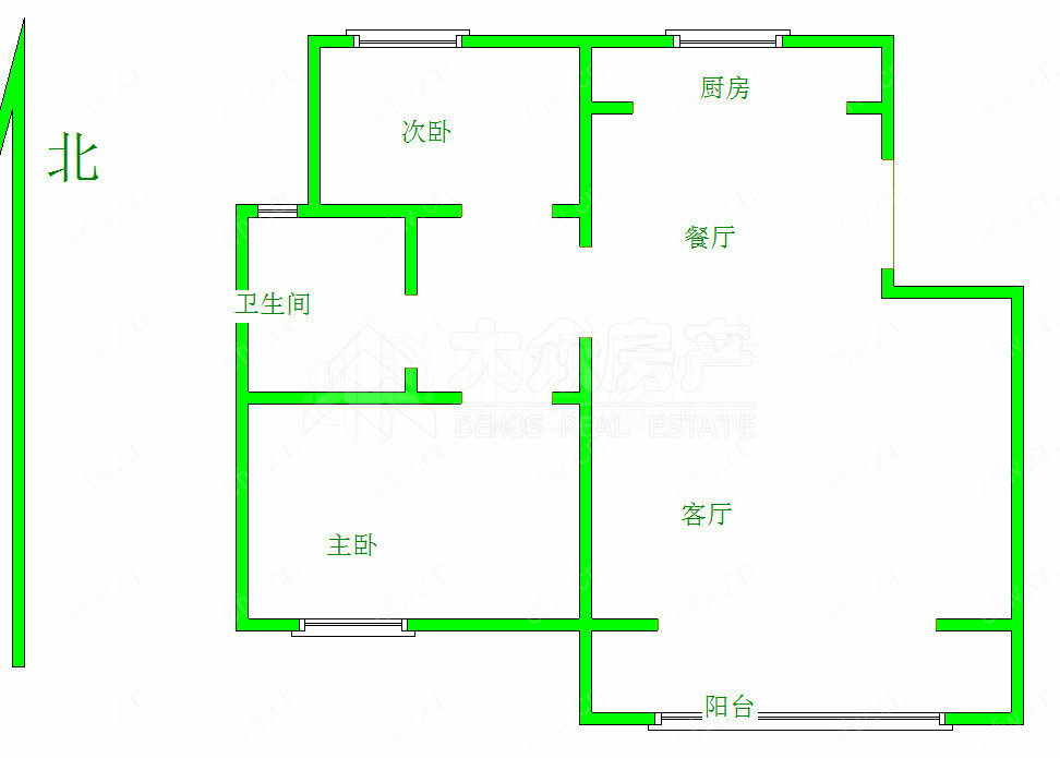 晴山蓝城二期（122-259） 2室2厅