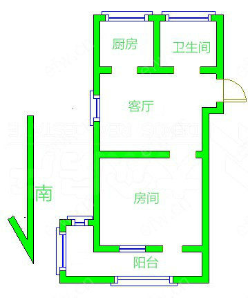 锡航新村 1室1厅