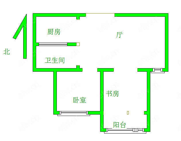 天竺花苑位置好，环境优雅，65.5平米精装2房