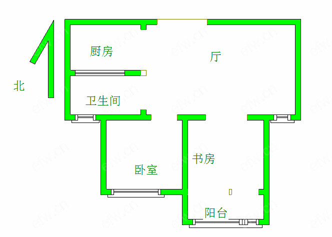 天竺花苑位置好，环境优雅，65.5平米精装2房