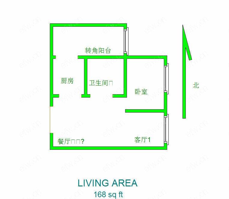 富城湾   1室1厅