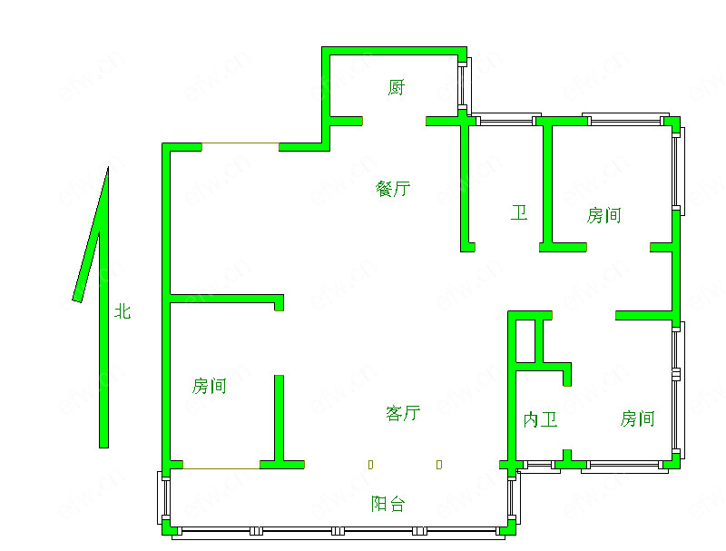 茂业豪园 3室1厅