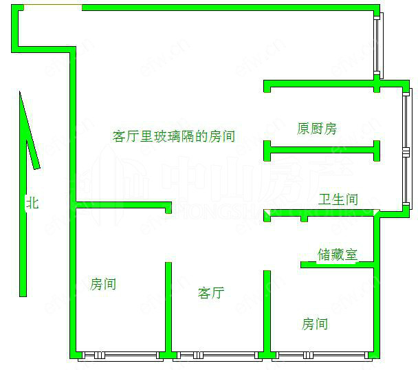 永丰大厦 3室2厅  带租约出租，四千多