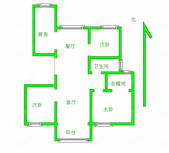 蔚蓝观邸 3室2厅