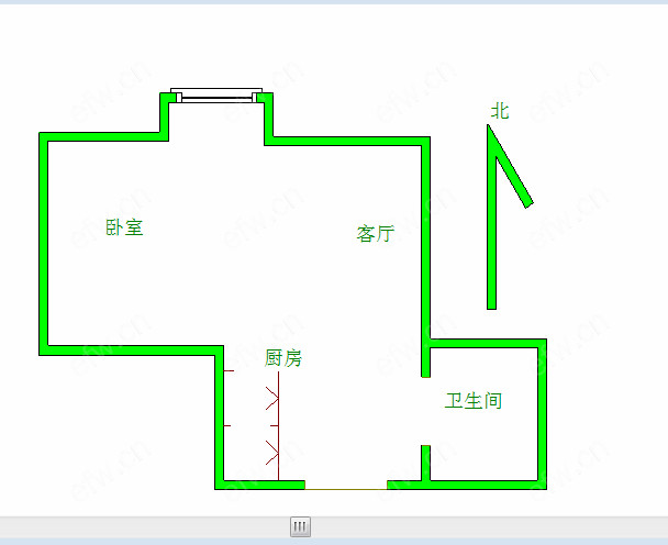 嘉德时代广场 1室1厅