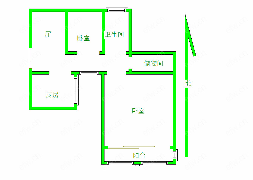 沁园新村 1室2厅