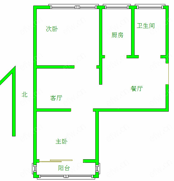 民丰里   2室1厅