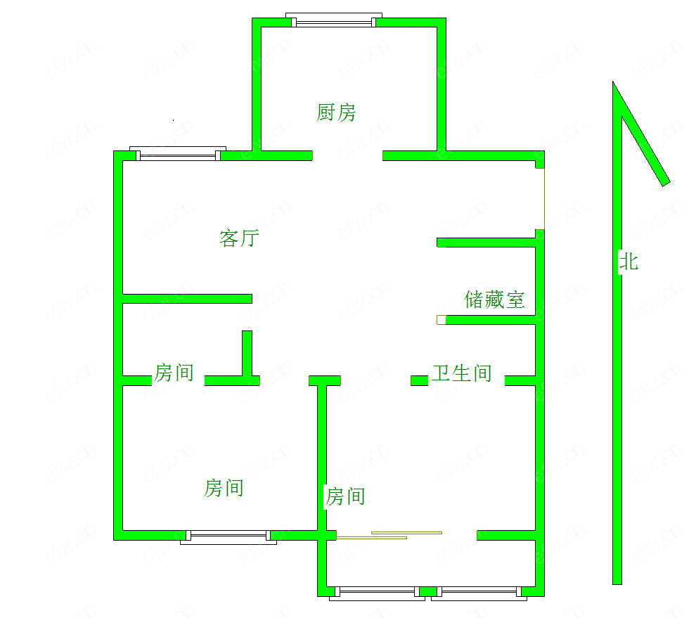 德福花园 3室2厅