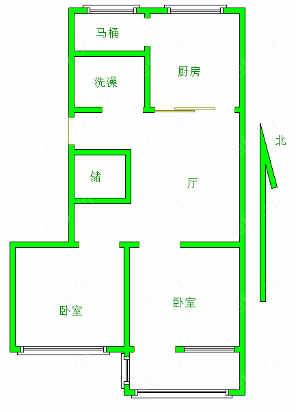 溪北新村（西区） 2室1厅