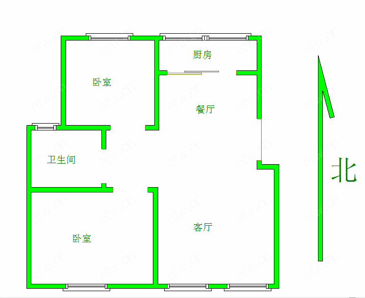 新惠家园（二期51-121） 2室2厅