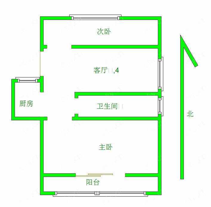叙康里 2室1厅