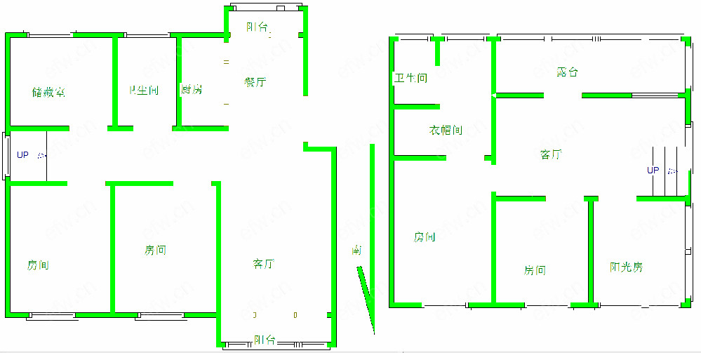 晴山蓝城一期（1-95） 5室2厅