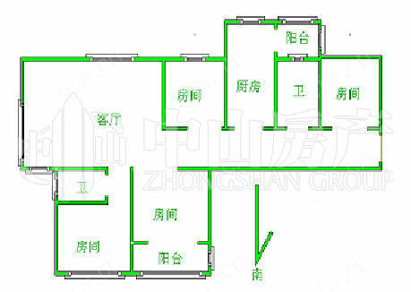 富力城（金禧家园）A区 4室2厅