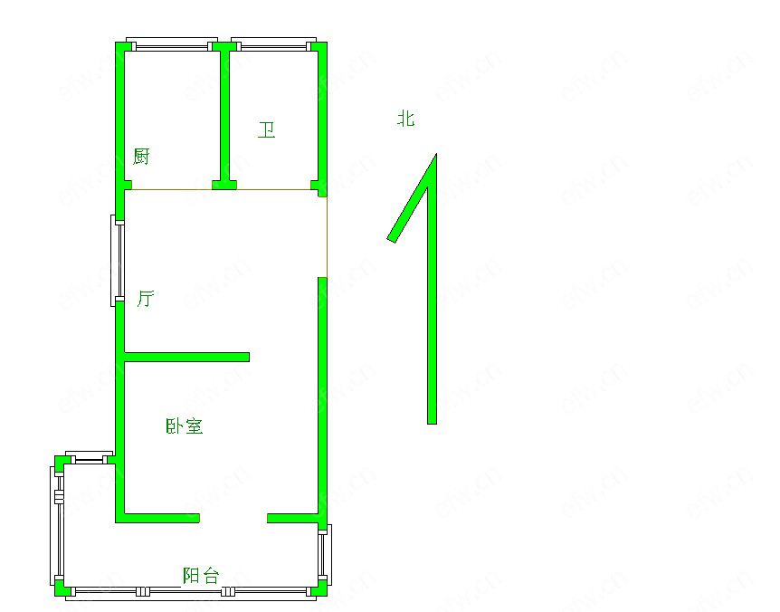 惠华新村  1室1厅