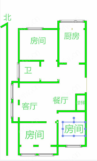 长发苑(前宋巷1-21） 3室2厅