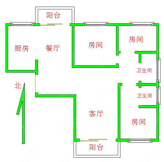 世茂首府（天域景园） 3室2厅