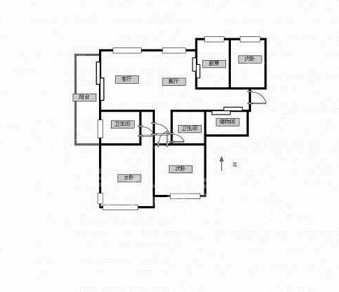 富力十号A区(天禧家园) 3室2厅