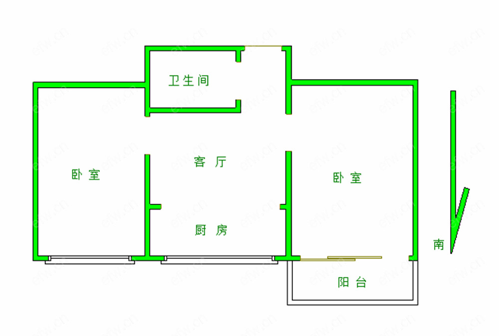 五河新村    2室1厅   价格好谈1
