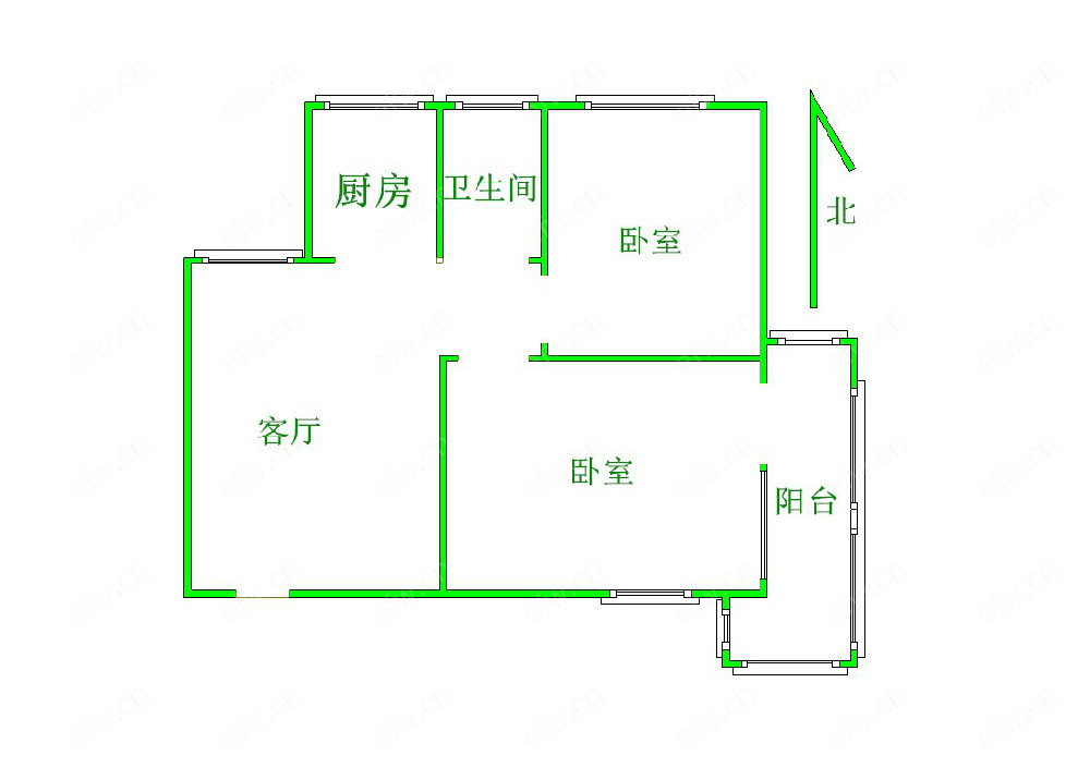 芦庄六区 2室1厅
