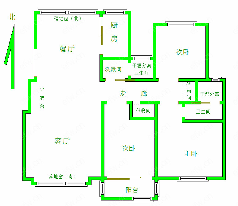 凤翔馨城 3室2厅