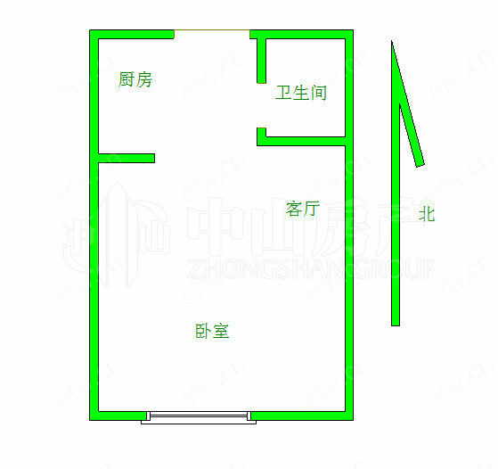 金科米兰公寓 1室1厅