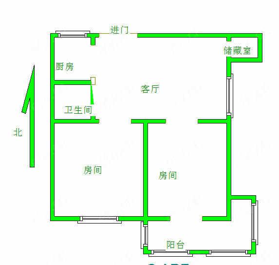 扬名一村 2室1厅