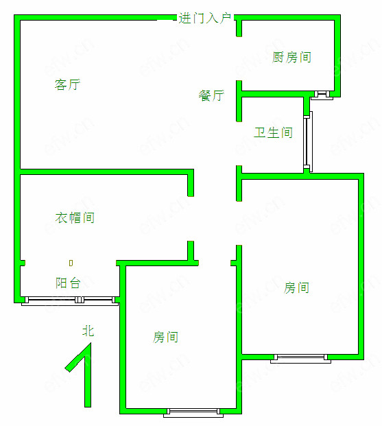 嘉德港与城(水韵金阁) 3室1厅