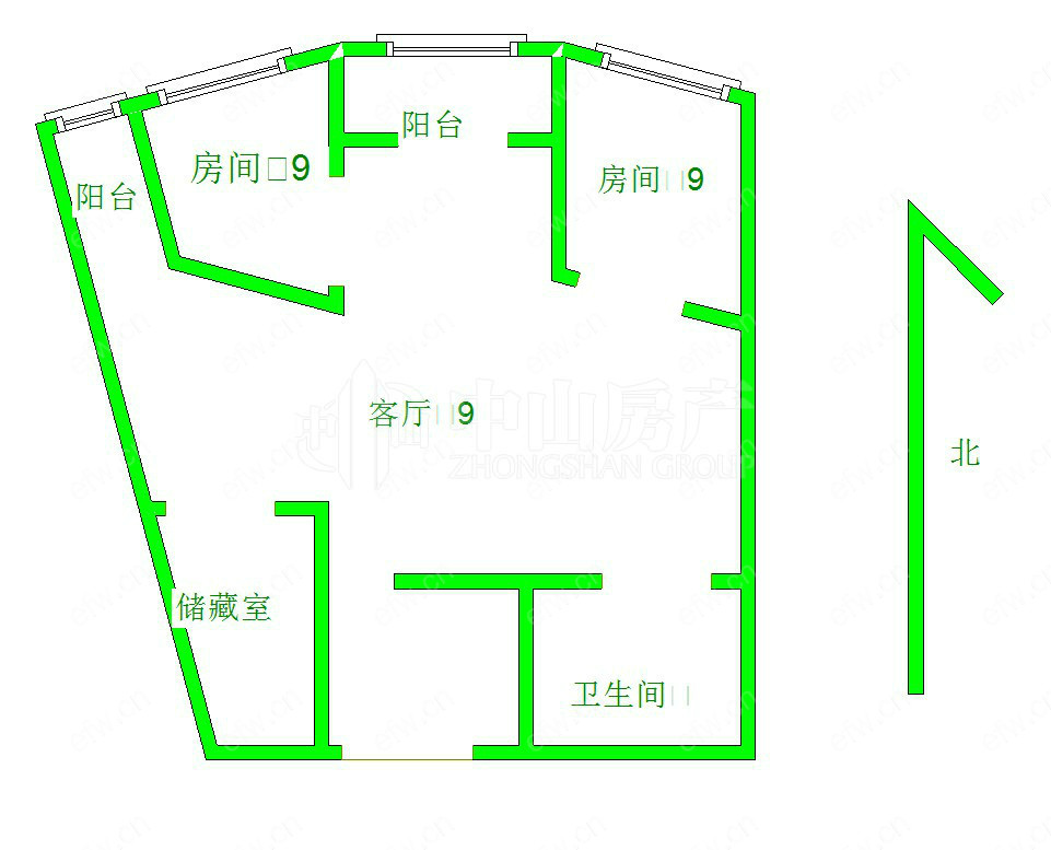 摩天360（人民中路123号） 3室2厅