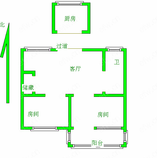 扬名一村 2室1厅