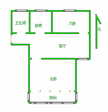 扬名花园 2室2厅