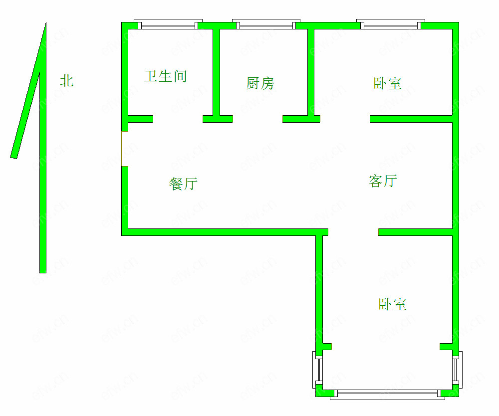 华晶新村 2室2厅