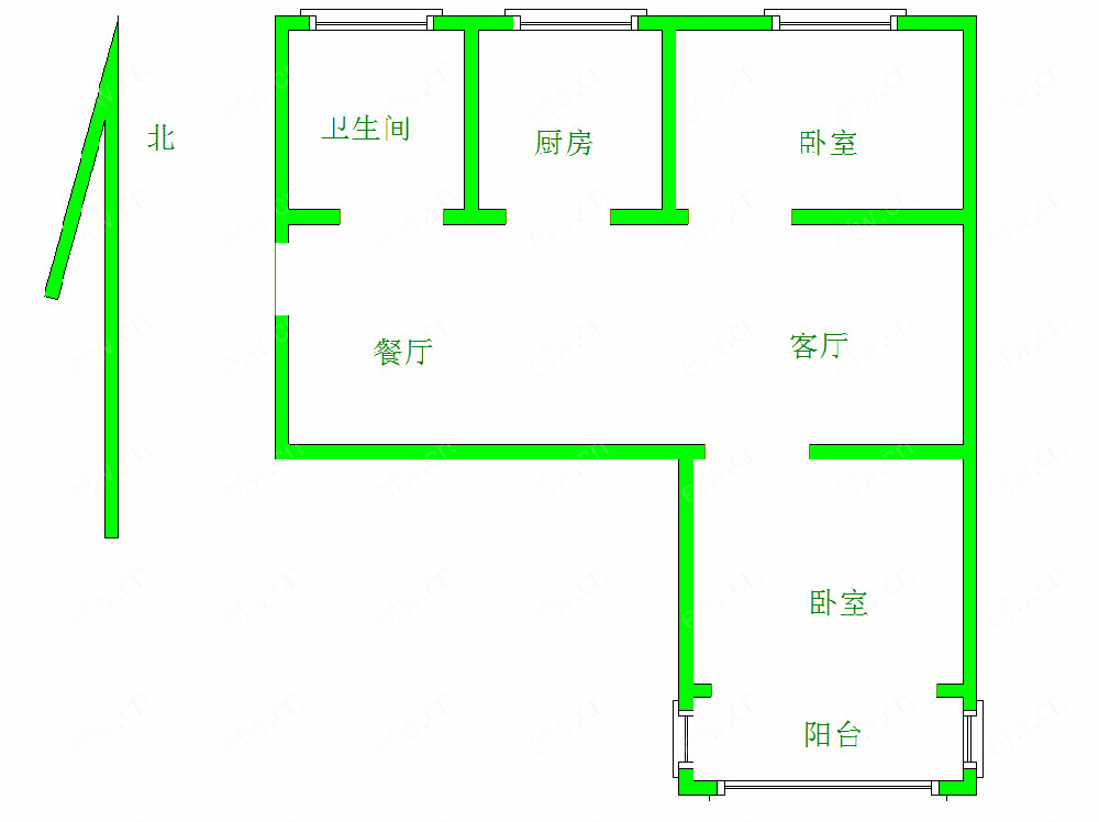 华晶新村 2室2厅