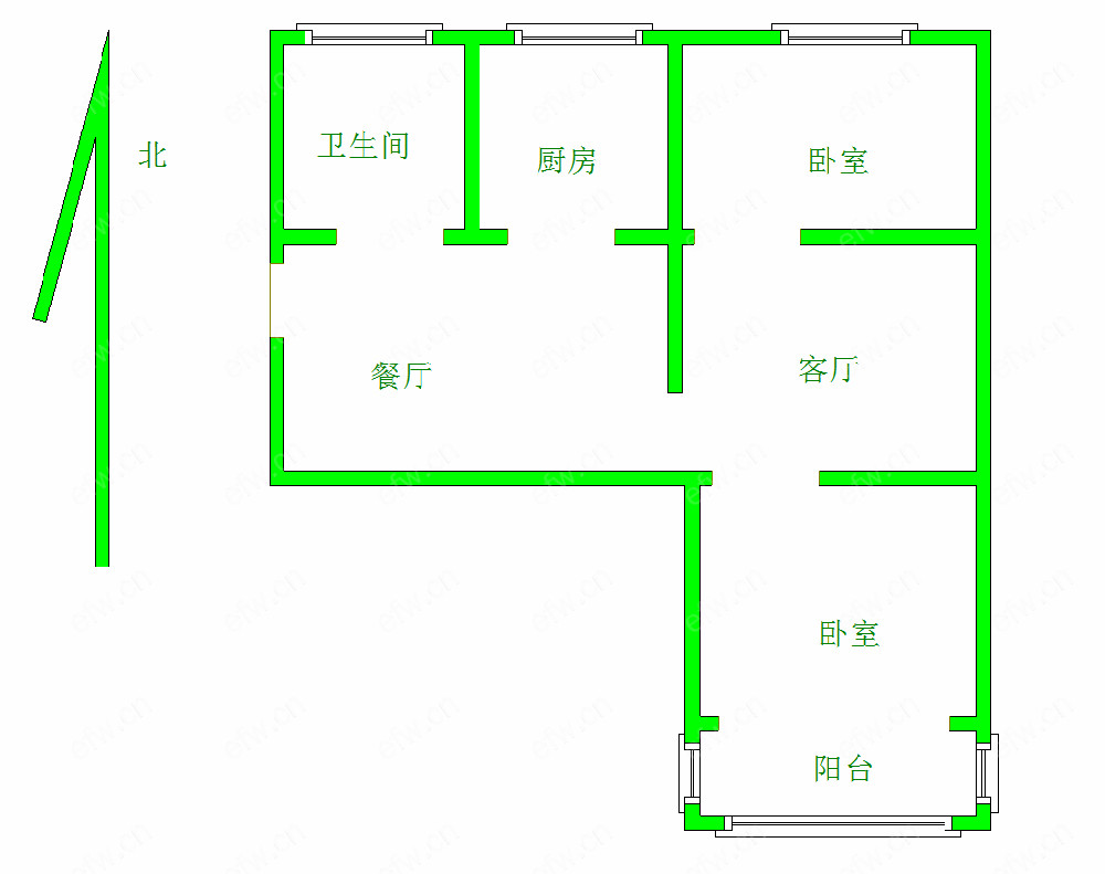 华晶新村 2室2厅