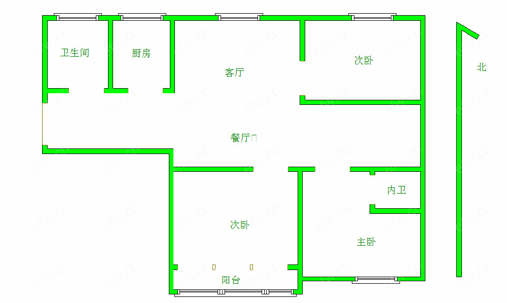 广石家园 3室2厅