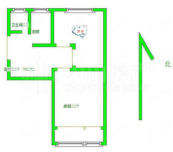 横街小区 2室1厅，南北通透，积余街可用，胜利门地铁口，性价比高