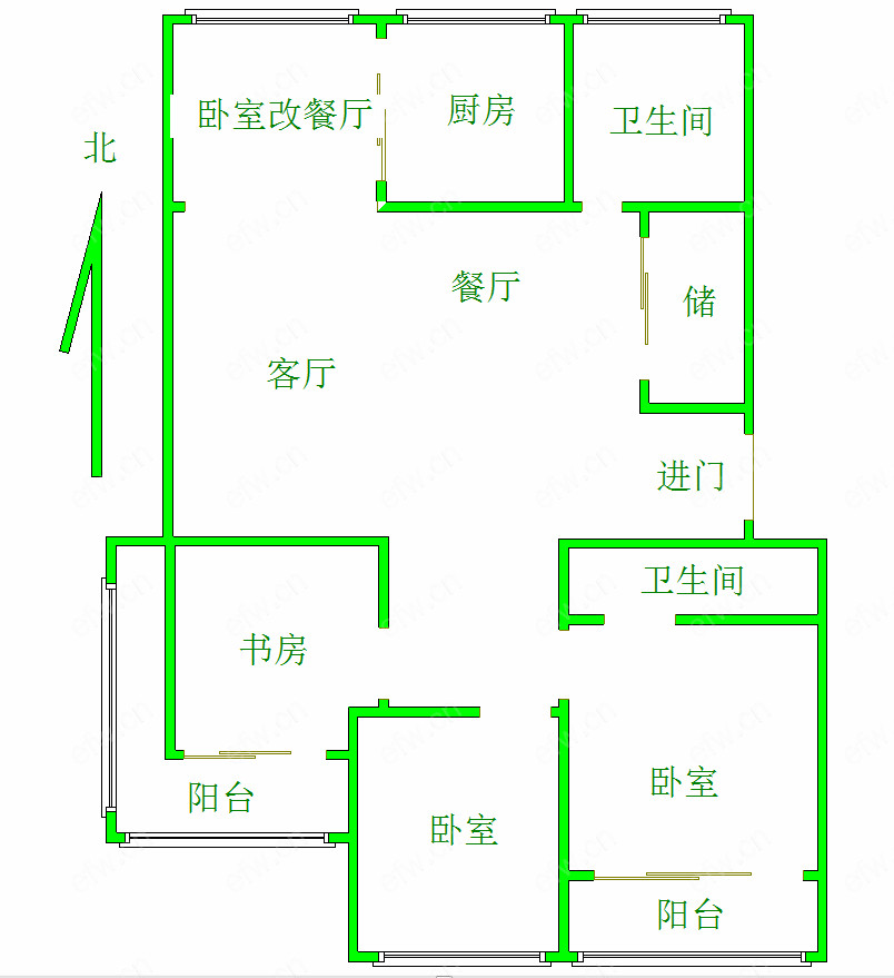 金马际花园 3室2厅