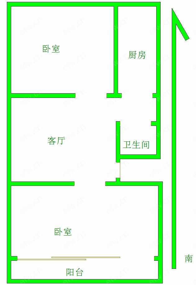 横街小区 2室1厅