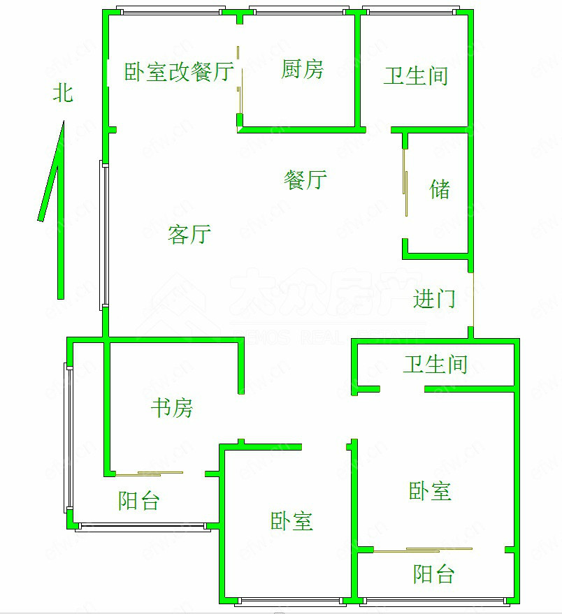 金马际花园 3室2厅