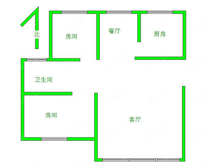 广晟苑 2室2厅   商品房