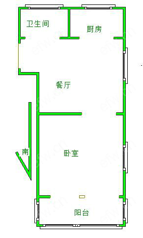 锡航新村 1房 全明户型 另送家电