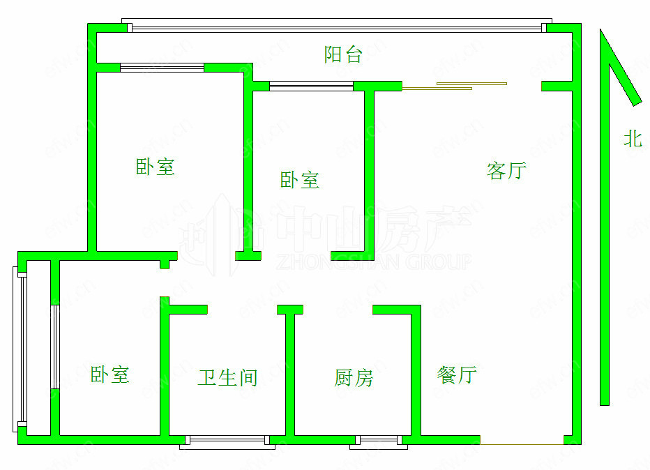 阳光100际新城 3室2厅