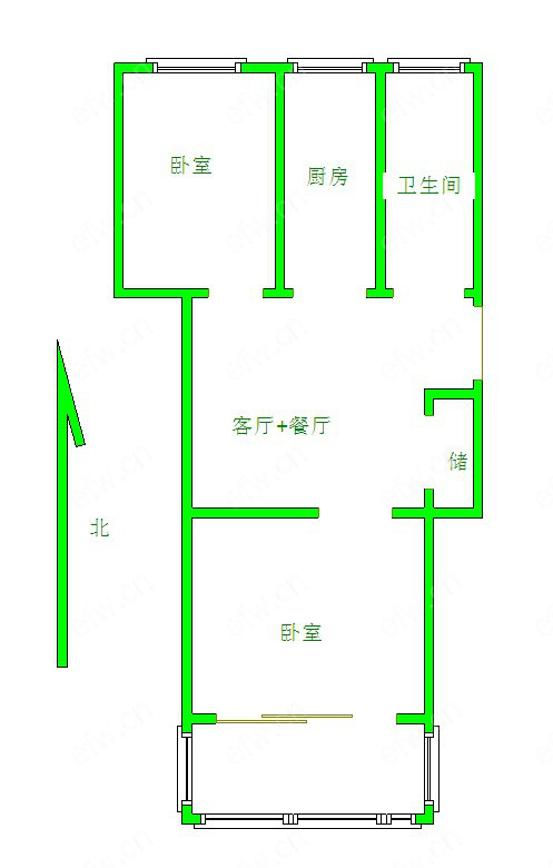 扬名一村 2室2厅