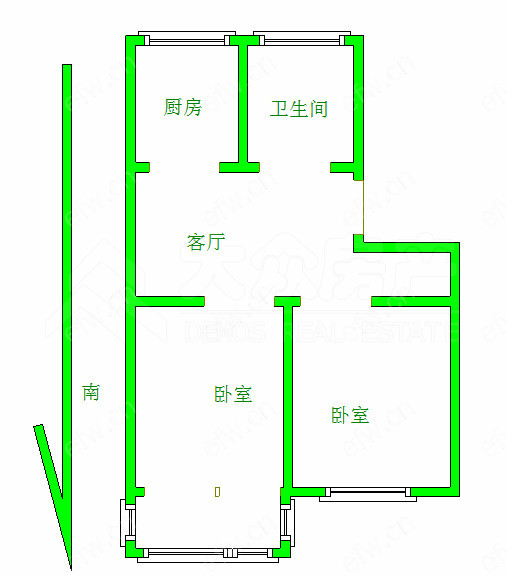 野花园 2室1厅