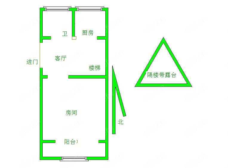 溪北新村（西区） 2室1厅