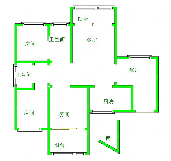 城西花园(西城纪) 3室2厅