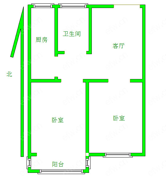 曹张新村 2室1厅