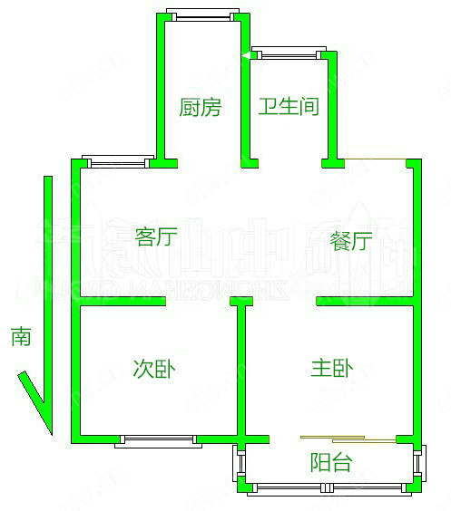 太湖花园二期 2室2厅