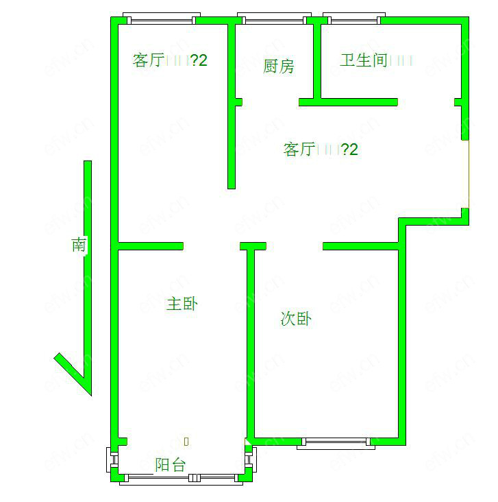 五河新村 2室2厅