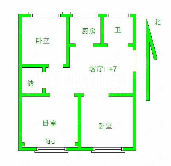 横街小区 3室1厅